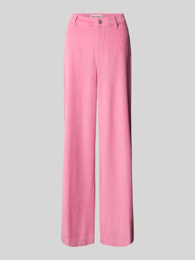 LOLLYS LAUNDRY Wide Leg Cordhose mit Eingriff- und Gesäßtaschen Modell 'Florida' Pink 2