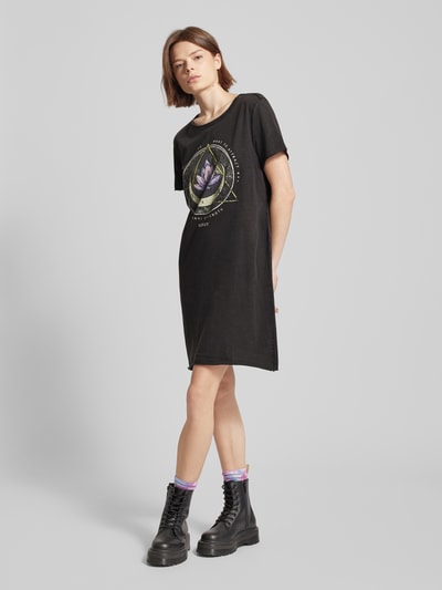 Only T-Shirt-Kleid mit Motiv-Print Modell 'LUCY LIFE' Black 1