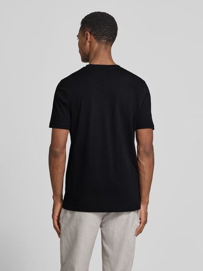 s.Oliver RED LABEL męski t-shirt o kroju regular fit z czystej bawełny Czarny 5