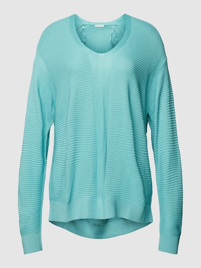 Tom Tailor Gebreide pullover met V-hals Mintgroen - 2