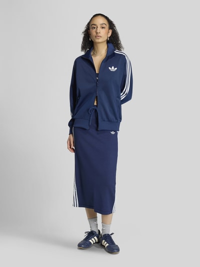 adidas Originals Relaxed Fit Sweatjacke mit Logo-Stitching Dunkelblau 1