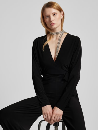 Norma Kamali Jumpsuit mit V-Ausschnitt Black 3