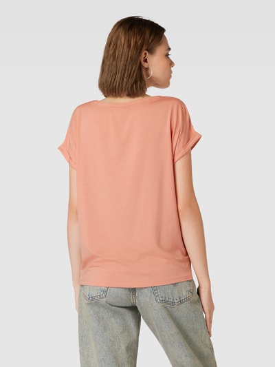 QS T-shirt met kapmouwen Zalm - 5