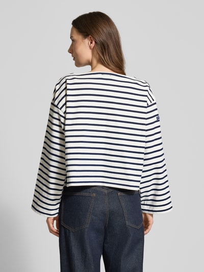 Polo Ralph Lauren Oversized Pullover aus reiner Baumwolle Marine 5