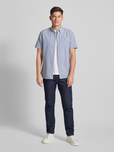 Tommy Hilfiger Regular Fit Freizeithemd mit Button-Down-Kragen Dunkelblau 1