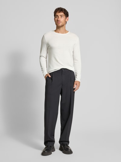 Strellson Sweter o kroju regular fit z mieszanki bawełny model ‘PROSPECT’ Złamany biały 1