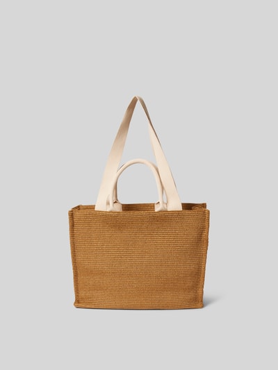 Marni Shopper mit Label-Stitching Sand 4