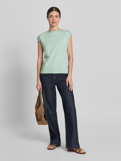 Christian Berg Woman T-shirt met ronde hals en rolzoom Mintgroen - 1