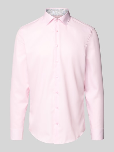 SEIDENSTICKER Slim Fit Business-Hemd mit Knopfleiste Rose 2