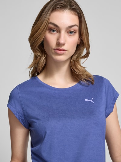 PUMA PERFORMANCE T-Shirt mit Logo-Print Modell 'Cloudspun Heather' Rauchblau 3