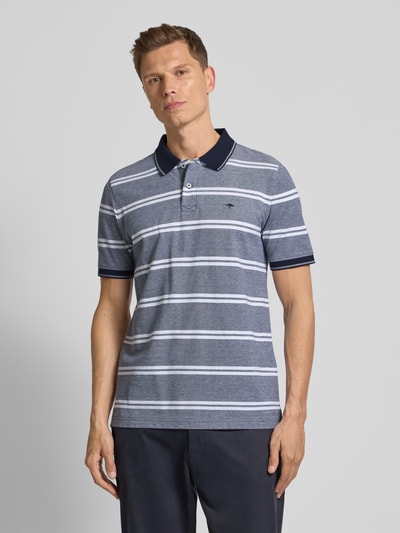 Fynch-Hatton Regular Fit Poloshirt mit Logo-Stitching Marine 4