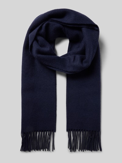 Fraas Szal z frędzlami Granatowy 1