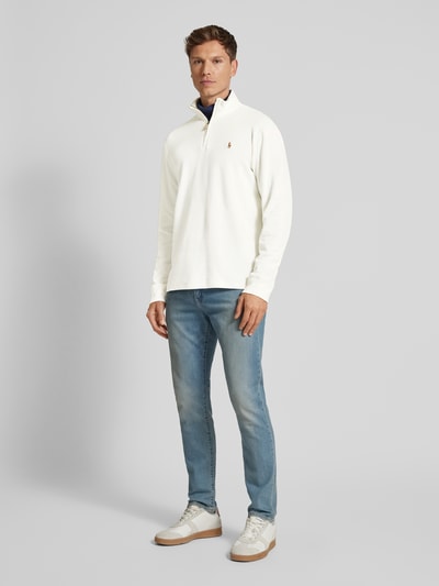 Polo Ralph Lauren Strickpullover mit Logo-Stitching Offwhite 1