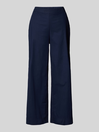 More & More Stoffen broek met Franse steekzakken Marineblauw - 2