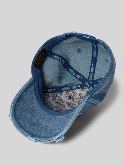 Von Dutch Basecap mit Baumwoll-Anteil Modell 'DAD BASEBALL' Jeansblau 2