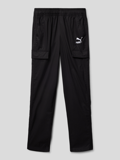 Puma Sweatpants met klepzakken, model 'CLASSICS Woven Pants' Zwart - 1