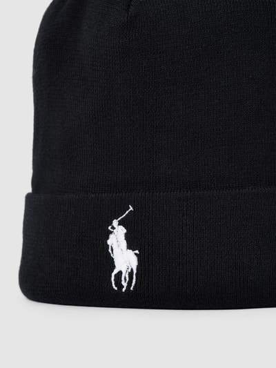 Polo Ralph Lauren Beanie aus reiner Baumwolle Black 2