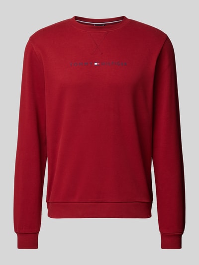 Tommy Hilfiger Sweatshirt mit Label-Print Rot 1