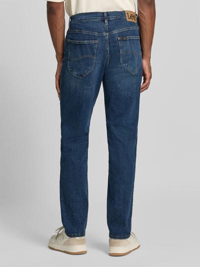 Lee Tapered Fit Jeans aus Baumwoll-Mix Modell 'David' Dunkelblau 5