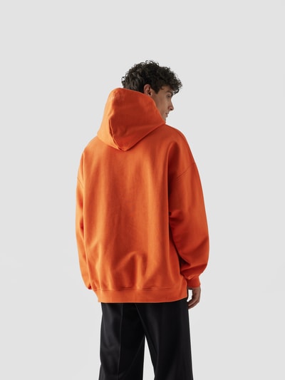 VETEMENTS Oversized Hoodie mit Label-Print Orange 5