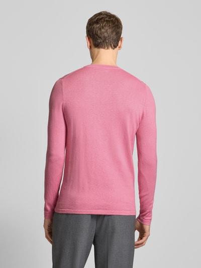 Drykorn Gebreide pullover met ribboorden, model 'Irmino' Lichtroze - 5