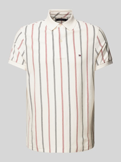 Tommy Hilfiger Regular Fit Poloshirt mit Logo-Stitching Offwhite 2
