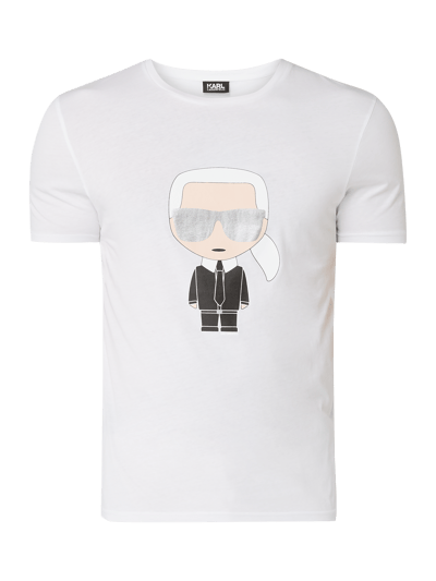 Karl Lagerfeld T-Shirt mit Karl-Print Weiss 2