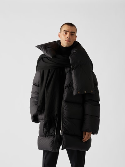 Rick Owens Schal mit Fransen Schwarz 1