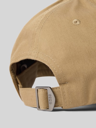 Produktfoto, Basecap aus reiner Baumwolle Modell 'ZED-BOSS-ME' von BOSS in Beige, feine Webstruktur, Label-Applikation, verstellbarer Riegel