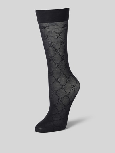 JOOP! Collection Socken mit Logo-Stitching Modell 'Iconic' Black 1