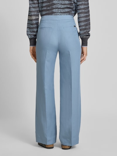 Scotch & Soda Wide leg stoffen broek van een mix van viscose en linnen Lichtblauw - 5