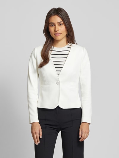 Zero Blazer mit Leistentaschen Offwhite 4