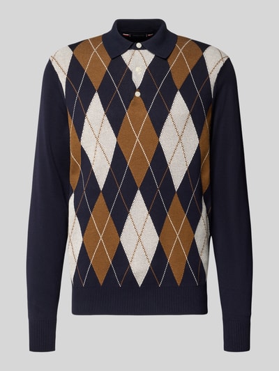Tommy Hilfiger Sweter z dzianiny o kroju regular fit z czystej bawełny Granatowy 2