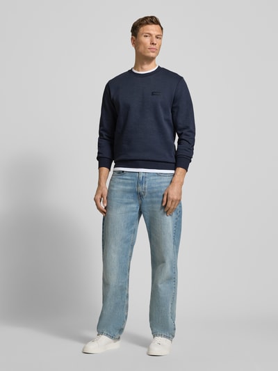 Marc O'Polo Regular Fit Sweatshirt aus reiner Baumwolle  Marine 1