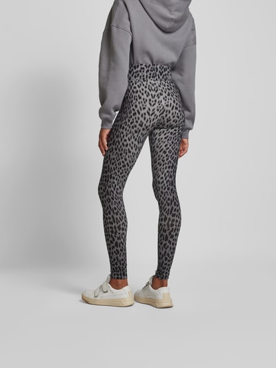 OH APRIL Leggings mit elastischem Bund Hellgrau 5