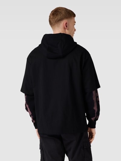 HUGO Hoodie in Layering-Optik Modell 'Devado' Black 5