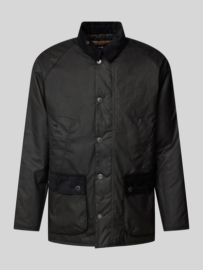 Barbour Jacke mit Label-Stitching Modell 'Cordale Wax' Black 2