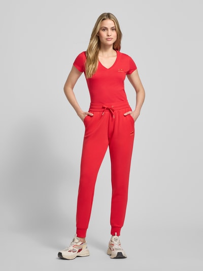 ARMANI EXCHANGE Sweatpants van viscosemix met steekzakken Rood - 1