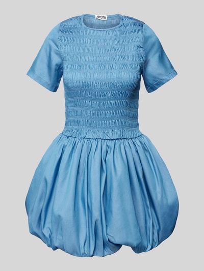 Amy Lynn Cocktailkleid mit Smok-Details Modell 'Eleonor' Blau 2
