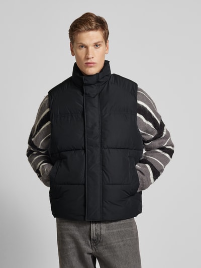 Jack & Jones Bodywarmer met opstaande kraag, model 'BRADLEY' Zwart - 4