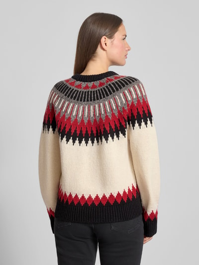 Polo Ralph Lauren Sweter z dzianiny z mieszanki wełny i kaszmiru Écru melanż 5