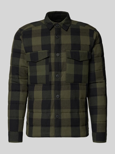 Only & Sons Kurtka koszulowa o kroju regular fit z czystej bawełny model ‘GUDMUND’ Oliwkowy 2