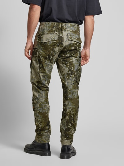 G-Star Raw Regular Tapered Fit Cargohose im 5-Pocket-Design Modell 'Rovic' Oliv 5