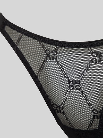 HUGO String mit Label-Print Modell 'Sporty Lace' Black 2