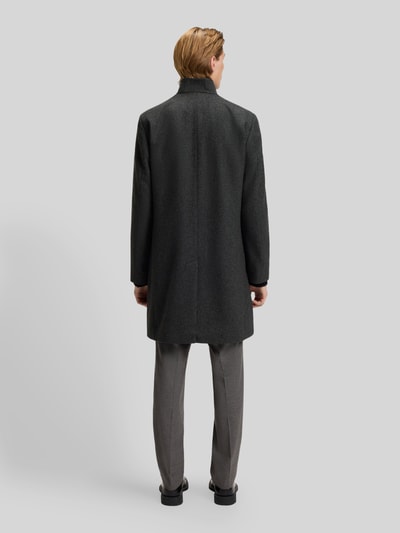 HUGO Regular Fit Wollmantel mit Stehkragen Modell 'MINTRAX2541' Anthrazit Melange 5