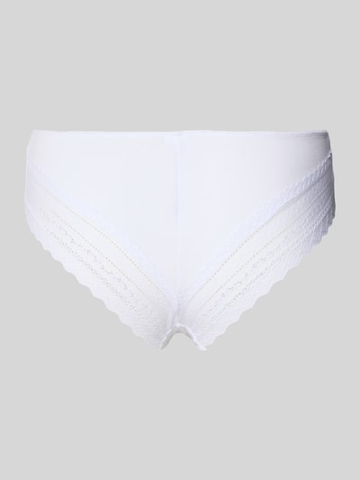Produktfoto, Slips im 3er-Pack mit Spitze von Schiesser, figi brazilian fit z mieszanki materiałów z dodatkiem streczu, koronka, elastyczny pas, zestaw 3 szt.