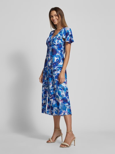 Adrianna Papell Midi-jurk met V-hals Blauw - 1