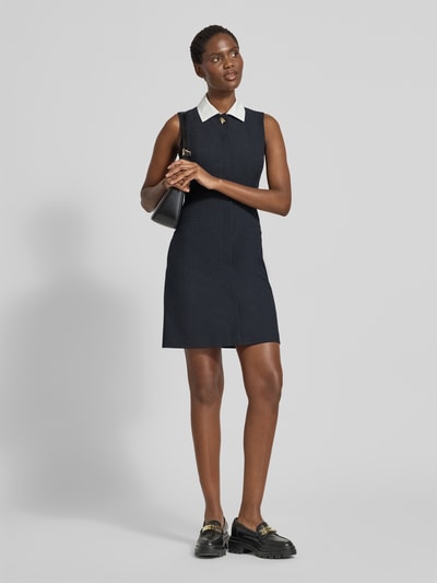 HUGO Eng anliegendes Etuikleid mit Hemdkragen Modell 'KALEDONI' Anthrazit 1