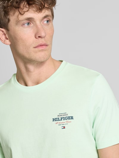 Tommy Hilfiger T-Shirt aus reiner Baumwolle Modell 'ALL AMERICAN' Hellgruen 3