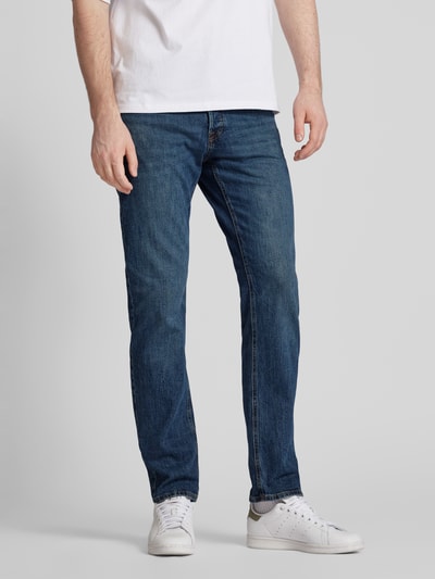 Jack & Jones Slim fit jeans in 5-pocketmodel, model 'MIKE' Jeansblauw - 4